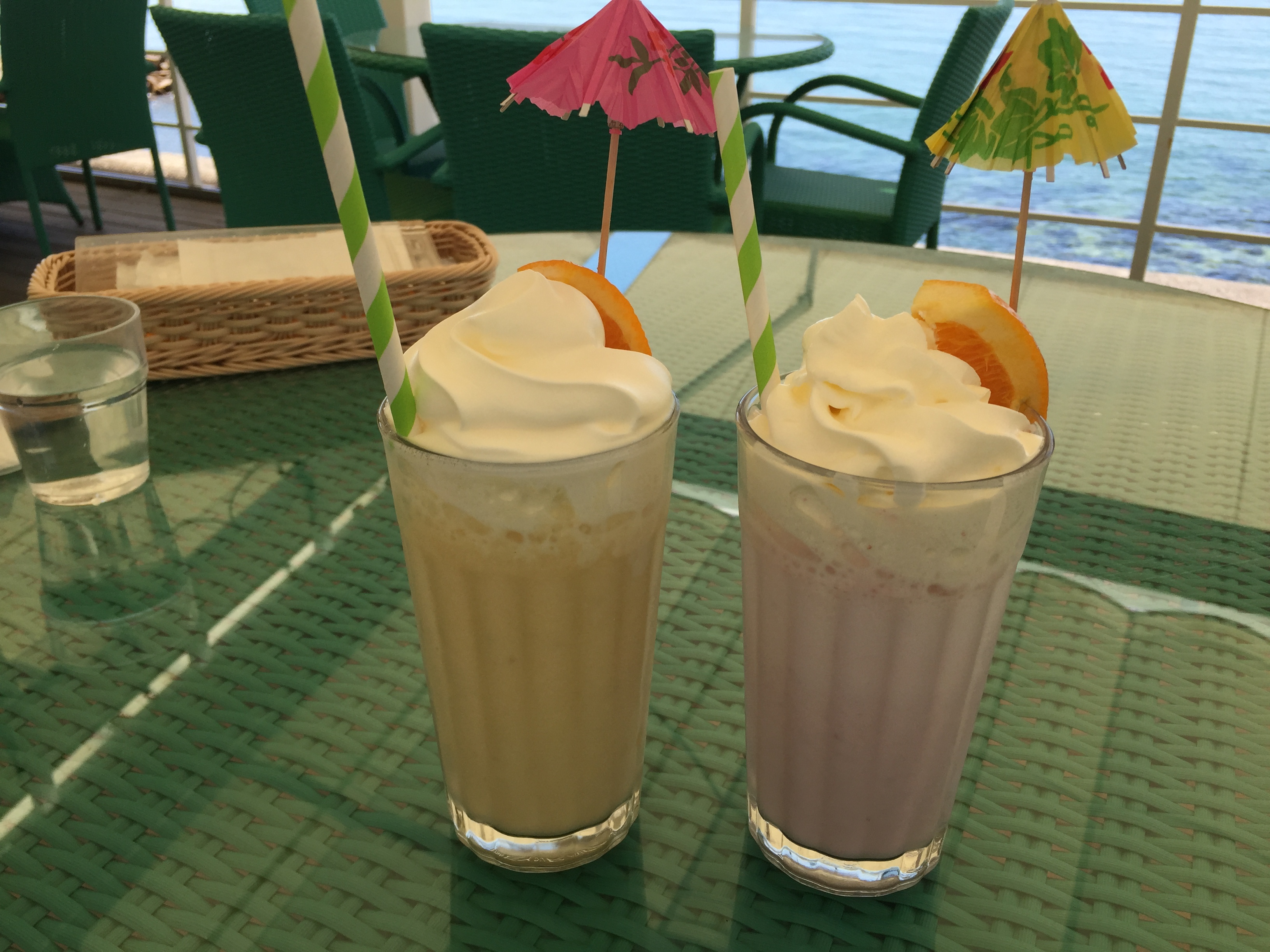 Flavored milk on Awaji with a rich whipping cream.